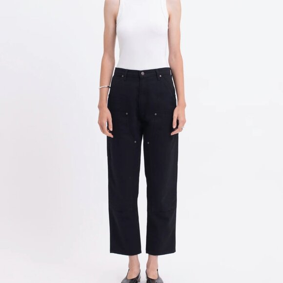 Renggli Boyfriend Fit Work Pants Black (Color: Ink) - Picture 2 of 8